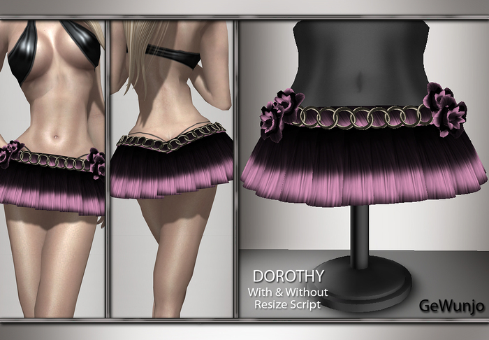 GeWunjo : DOROTHY pink skirt