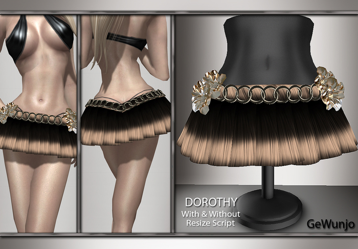 GeWunjo : DOROTHY brown skirt