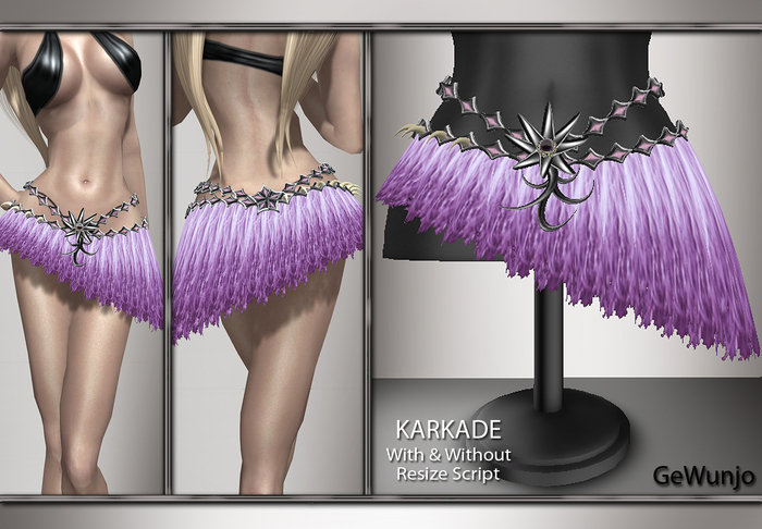 GeWunjo : KARKADE pink skirt