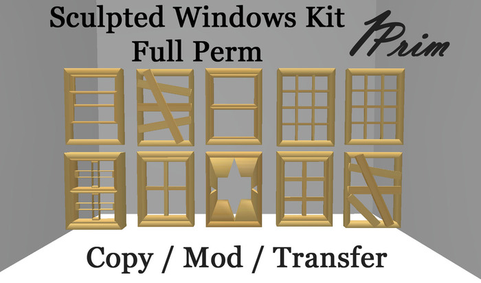 Sculpted Windows Kit Full Perm (Boxed)