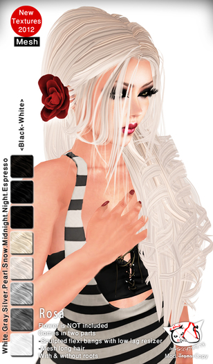 ^;^CaTwA^;^ Mesh Rosa/Black-White