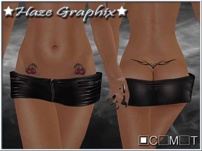 Cherry Tattoo / Tribal Tramp Stamp