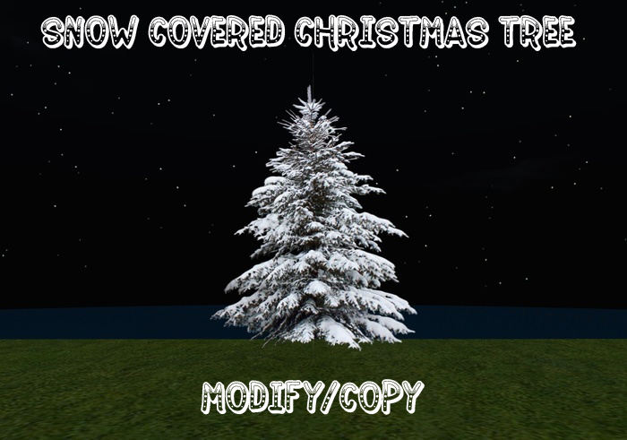 1 Prim Snow Covered Christmas Tree