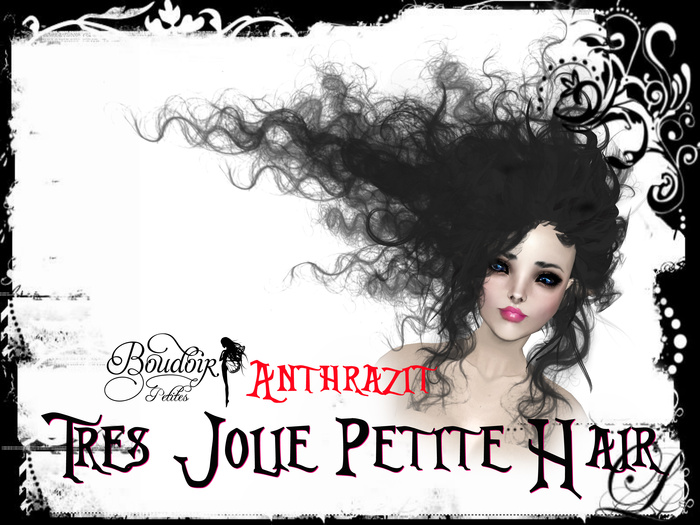 Tres Jolie Petite Baroque Hair Anthrazit