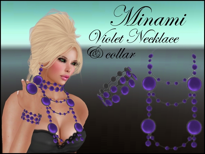 MINAMI VIOLET NECKLACE AND COLLAR - PROMO