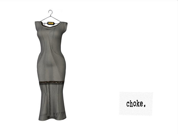 choke. Gatsby Day Dress Gray