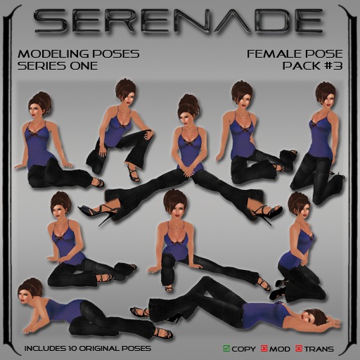 SERENADE Female Modeling Pose Pack #3