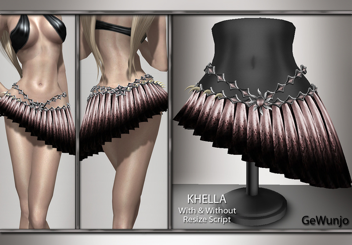GeWunjo : KHELLA red skirt