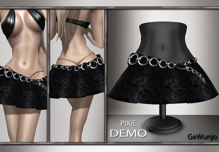 GeWunjo : PIXIE black skirt DEMO