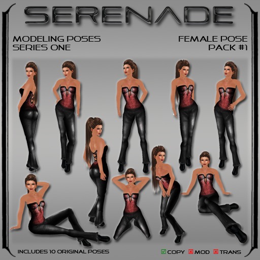 SERENADE Female Modeling Pose Pack #1