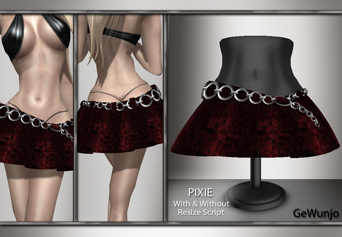 GeWunjo : PIXIE red skirt