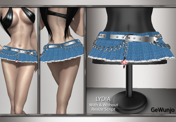 GeWunjo : LYDIA blue skirt