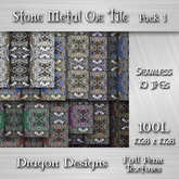 Stone Metal Ore Tile - Set 1 - Seamless Full Perm Textures Pack of 10 