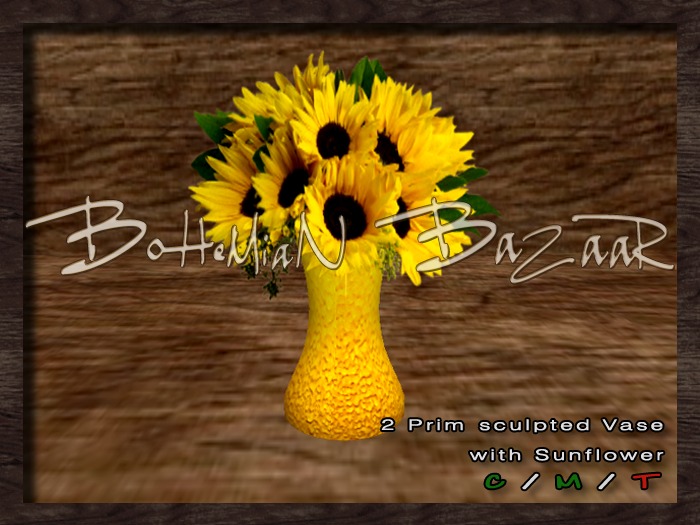 Yellow Vase With Sunflowers
