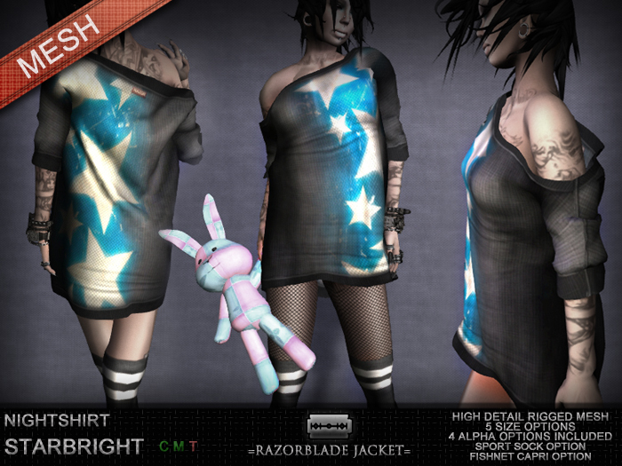 =Razorblade Jacket= Nightshirt /// Stars