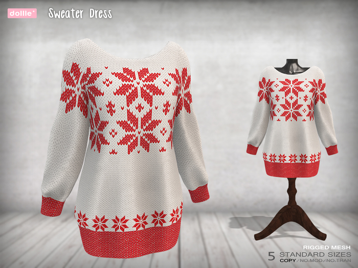 {dollle*} Sweater Dress - Flower