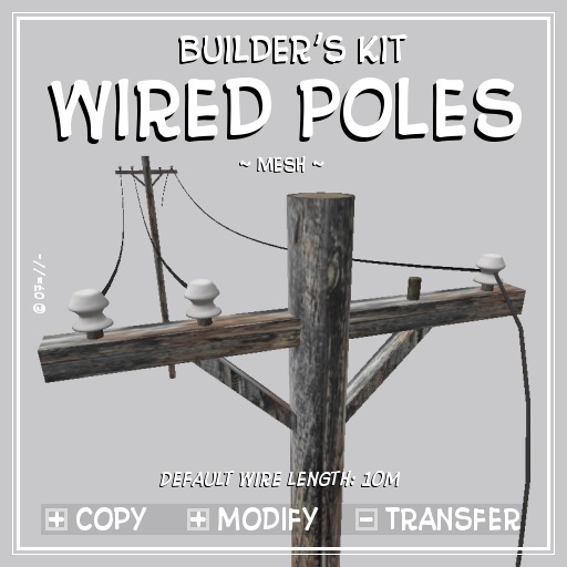 !:P:! * Landline (Wires & Poles) - Builder's Kit