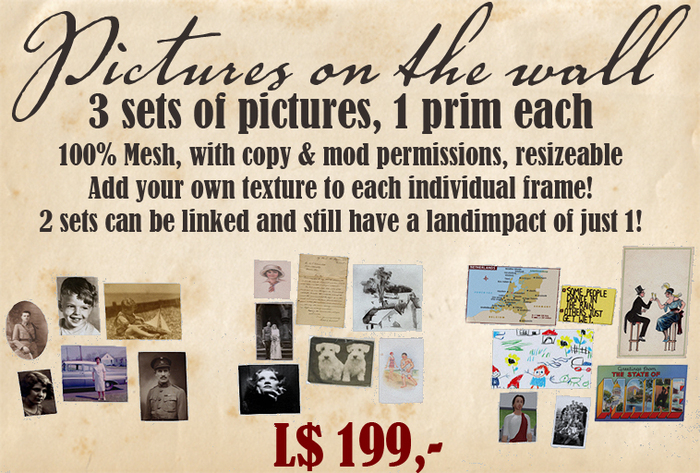 Pictures on the wall - mesh made collection for on your wall