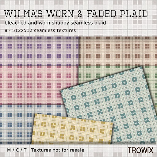 Trowix - Wilma's Worn & Faded Plaid Textures