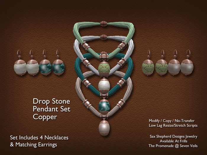 !SSD ~ Frills ~ Drop Stone Copper