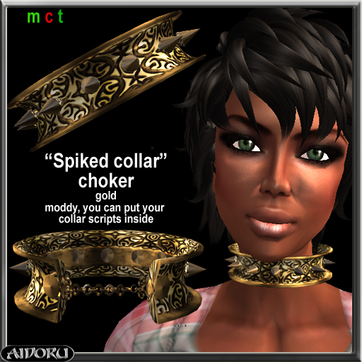 AIDORU choker art deco with spikes for her