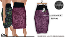 Bilo- Floral Skirt (Pink) Full Mesh