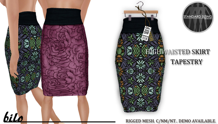 Bilo- Tapestry Skirt (One) Full Mesh