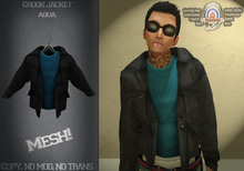[UnderDogs] - Crook Jacket/Shirt  Mesh - Aqua 