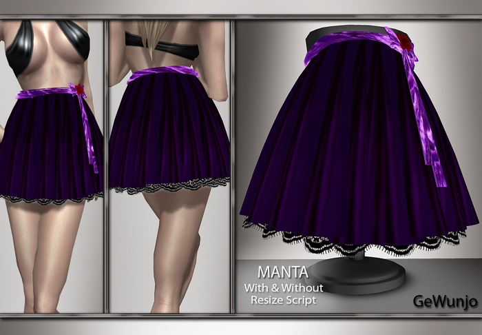 GeWunjo : MANTA purple skirt