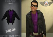 [UnderDogs] - Crook Jacket/Shirt  Mesh - Purpleness 