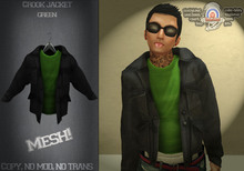 [UnderDogs] - Crook Jacket/Shirt  Mesh - Green 