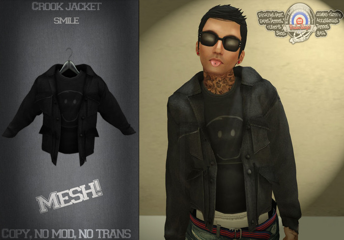 [UnderDogs] - Crook Jacket/Shirt  Mesh - Smile 