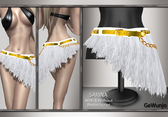 GeWunjo : SARINA white skirt
