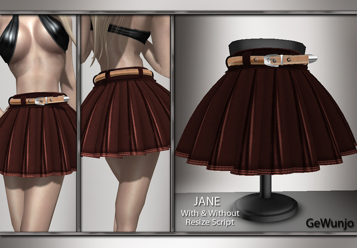 GeWunjo : JANE brown skirt