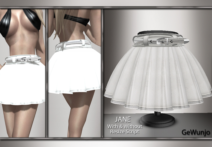 GeWunjo : JANE white skirt