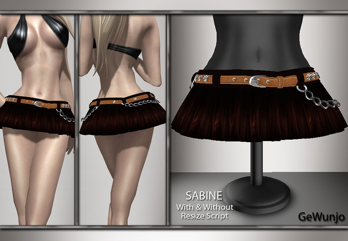 GeWunjo : SABINE brown skirt