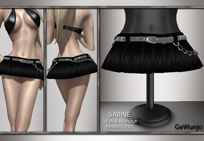 GeWunjo : SABINE black skirt