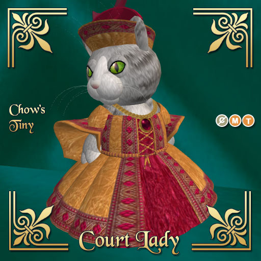 Chows Tiny Court Lady - Gold