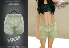 [UnderDogs] - Bahama Shorts Mesh - Light Green 