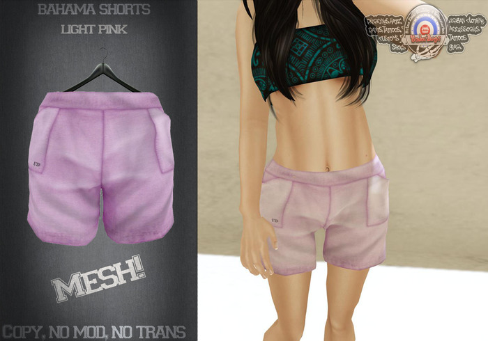 [UnderDogs] - Bahama Shorts Mesh - Light Pink 