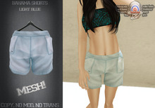 [UnderDogs] - Bahama Shorts Mesh - Light Blue 
