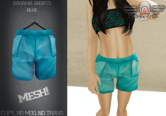 [UnderDogs] - Bahama Shorts Mesh - Blue 