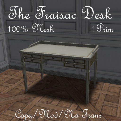 Fraisac Desk ~White/Gold~