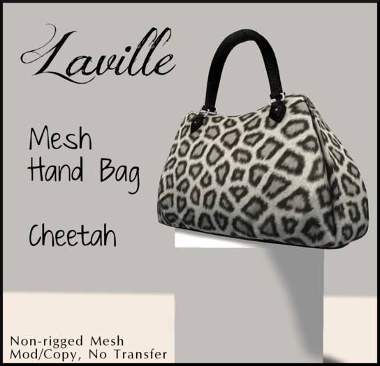 ! Laville ! Hand Bag - Cheetah [mesh]