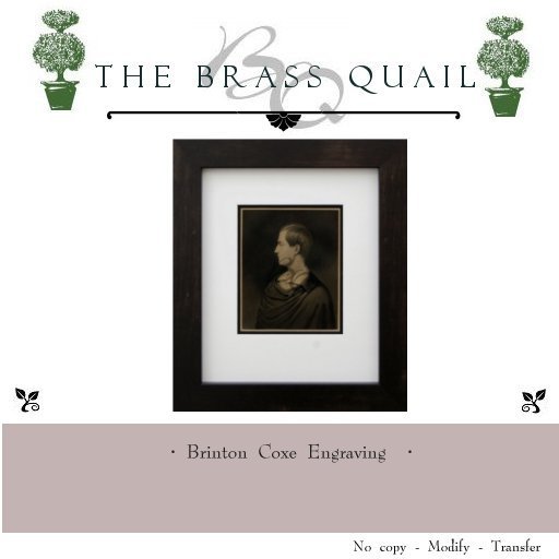 · Brinton Coxe Engraving ·