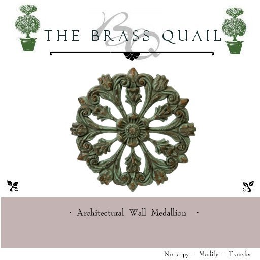 · Architectural Wall Medallion ·