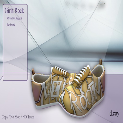 (KOI<   GIRLS ROCK Yellow/Orange Box