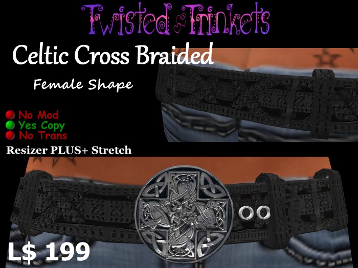Belt Celtic Cross Braided (female)
