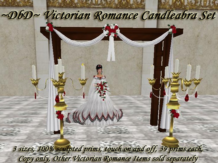 ~DbD~ Victorian Romance Candelabra Set