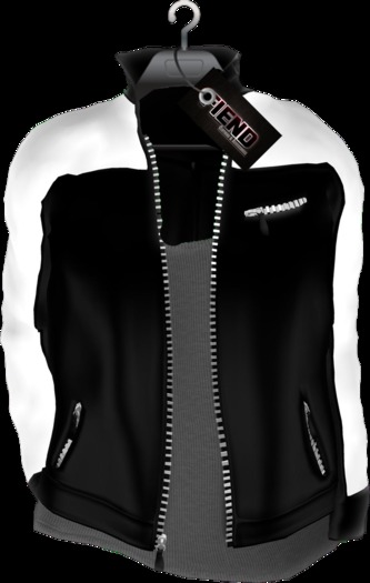 [FIEND] Raceway - Leather jacket with tank (white)